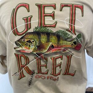 Get Reel Go Fish T shirt size XL short sleeve